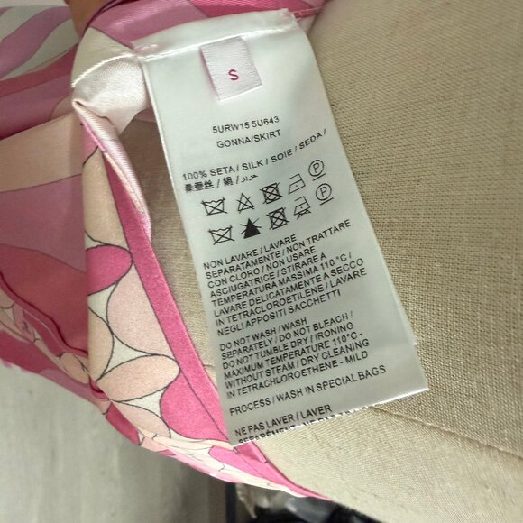 Pucci Printed Asymmetrical Skirt In Pink - Picture 9 of 9